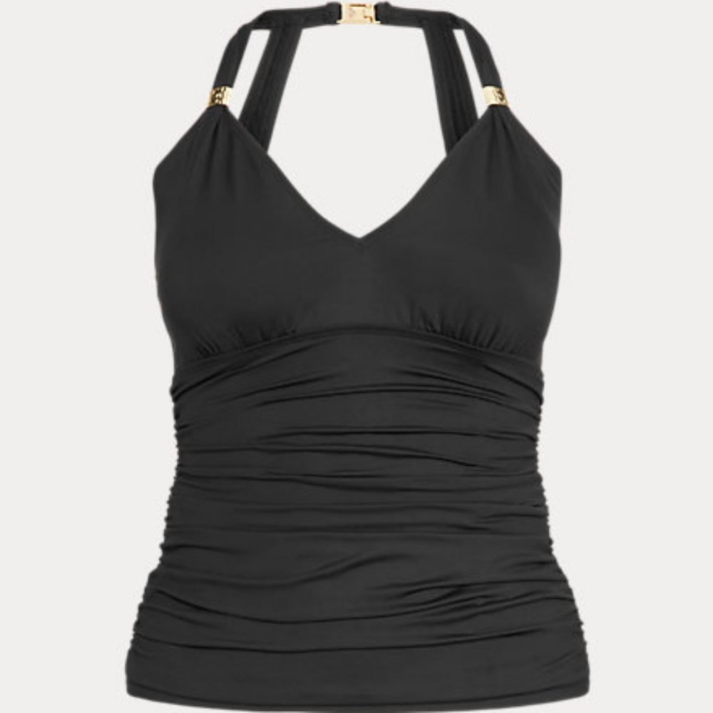 Halter Tankini & Skirted Hipster Bottom